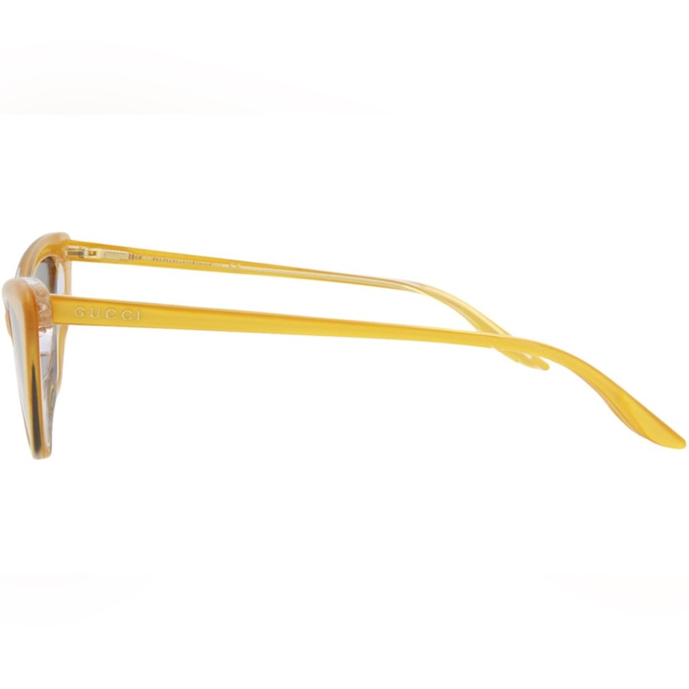 😎 New! Gucci Yellow Cat Eye Sunglasses - Picture 4 of 13